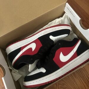 Nike Black and Red Athletic Shoes